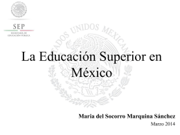La Educación Superior en México