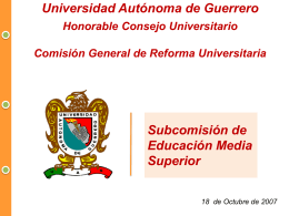 Educación Media Superior. - CGRU