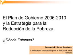 Plan de Gobierno Período 2006-2010