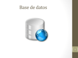 base de datos