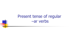 conjugating the verb