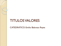 TITULOS VALORES