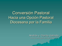 fortalecer la opción pastoral de la iglesia local por la familia