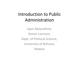 Paradigm 1 - University of Ruhuna