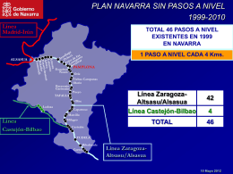 Plan de supresión de pasos a nivel en Navarra 1996-2007