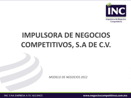 Diapositiva 1 - Impulsora de Negocios Competitivos