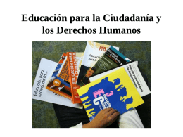 Educación para la Ciudadanía y los Derechos Humanos