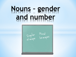 Gender of Nouns