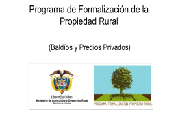 formalizacion propiedad rural