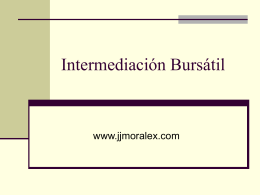 Intermediación Bursátil