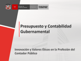 Presupuesto y contabilidad gubernamenta