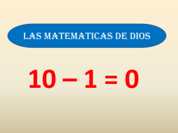 LAS MATEMATICAS DE DIOS