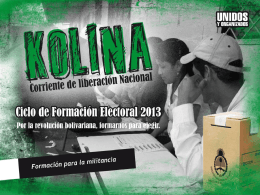 FISCALES KOLINA – Elecciones 2013