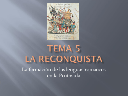 Tema 5 La Reconquista