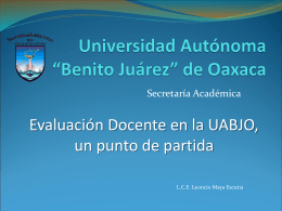 Universidad Autónoma “Benito Juárez” de Oaxaca