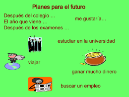 Planes para el futuro