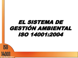 Sistema de Gestión Ambiental