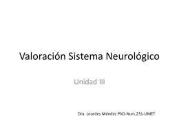 Valoracion Sistema Neurologico