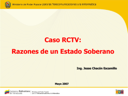 Presentacion caso RCTV