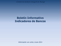 Boletin de Mercados Junio 2014