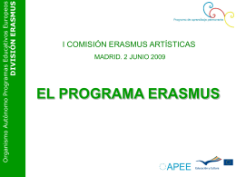 Presentación Implementación Programa Erasmus