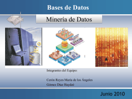 ¿Qué es Minería de Datos?