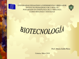 La Biotecnología