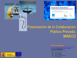 Financiación de la Colaboración Público Provada. MINECO