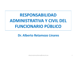 La Responsabilidad Administrativa