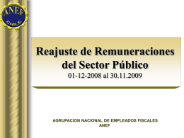 Reajuste de remuneraciones del Sector Público 2008