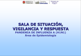 Sala Influenza A (h1n1) - Gobierno de la Provincia de Córdoba