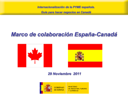 Secretaria - Cámara de Comercio Canadá España