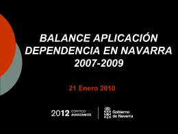 Balance Dependencia 2007-2009 Personas