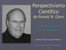 El Perspectivismo científico de Ronald N. G