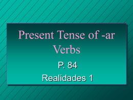 p. 84 Present Tense of
