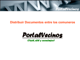 Distribuir Documentos entre los comuneros PortalVecinos