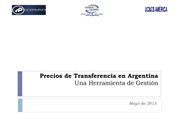 Precios de transferencia en Argentina