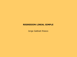 Modelos de regresión lineal simple
