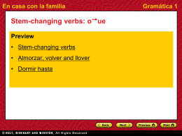 stem-changing verbs.