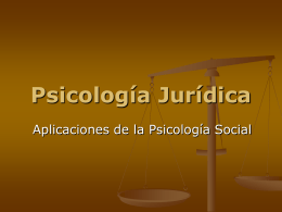 Psicología Jurídica - Social
