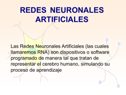 Redes Neuronales