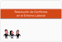 Resolución de Conflictos en el Entorno Laboral