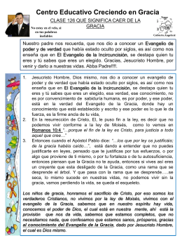 CLASE 126 QUE SIGNIFICA CAER DE LA GRACIA Centro