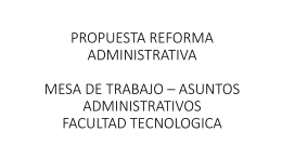 propuesta reforma administrativa consolidación…