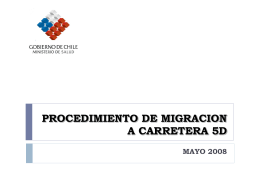 procedimiento de migracion a carretera 5d actividades previas