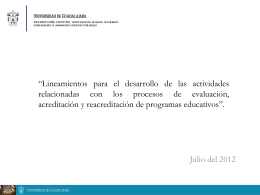 Movilidad Estudiantil 2012 - VIII Consejo de Rectores