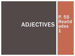 Adjectives PowerPoint