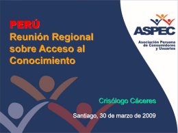 ASPEC Perú - A2Knetwork.org