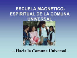 escuela magnetico-espiritual de la comuna universal
