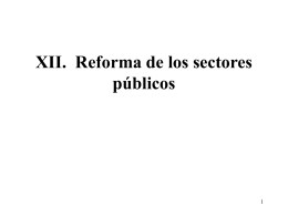 Reforma de los sectores públicos